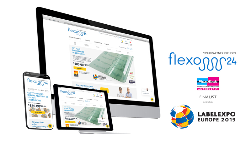 Flexo 24, the ﬁrst e-commerce for ﬂexography is among the ﬁnalists for the FlexoTech Award 2019!