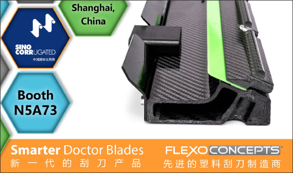 Flexo Concepts To Promote TruPoint Doctor Blades at SinoCorrugated 2019