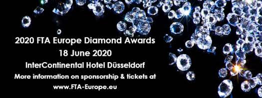FTA Europe announces sixth Gold Sponsor for the 2020 FTA Europe Diamond Awards