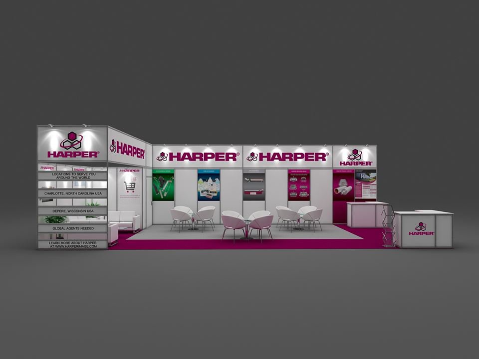 Check out this sneak peak of Harper Corporation of America's Booth at LabelExpo 2019!