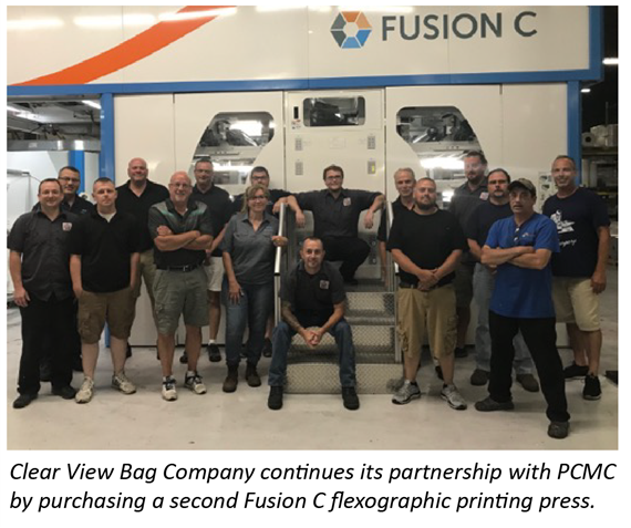 Clear View Bag Company invests in second Fusion C from PCMC