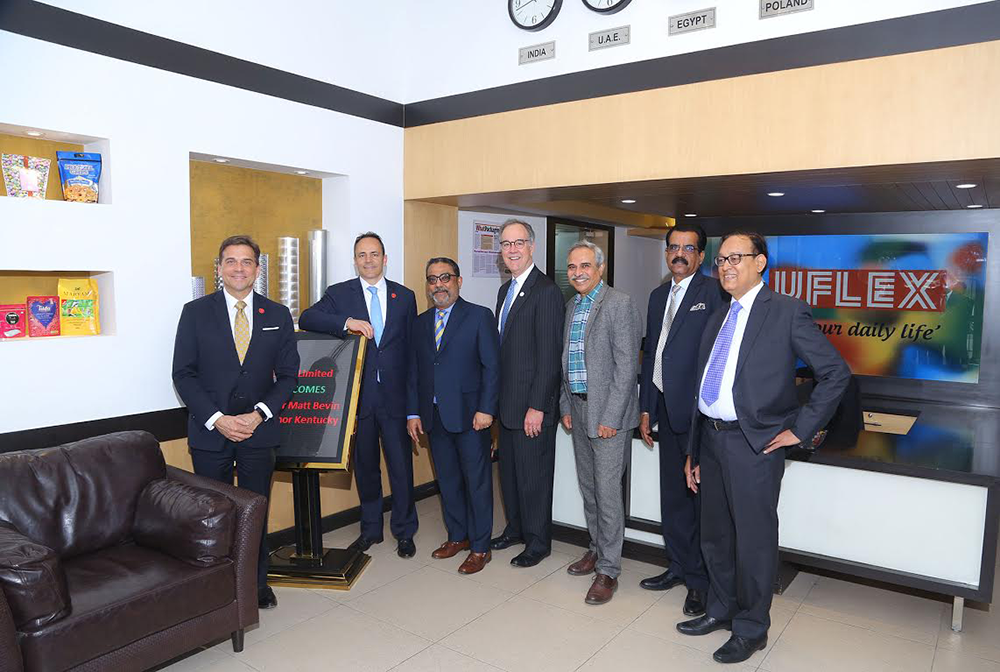 Governor of Kentucky The Honourable Matt Bevin Visits Uflex Plant in India