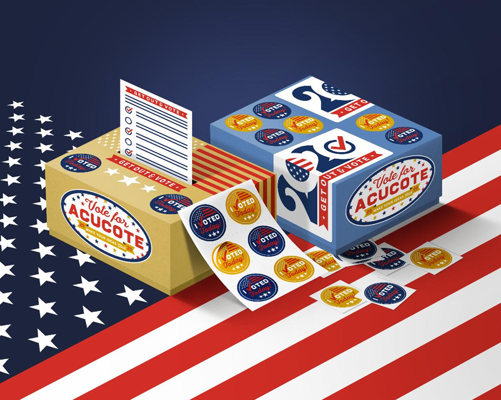 Acucote Offers Broad Portfolio of Election Promotional Label Materials